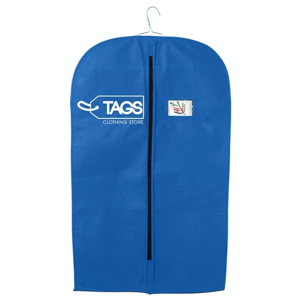 Non-woven garment bag with front zipper and identification window.... from ASI 61125 Hit Promotional Products / Hit®