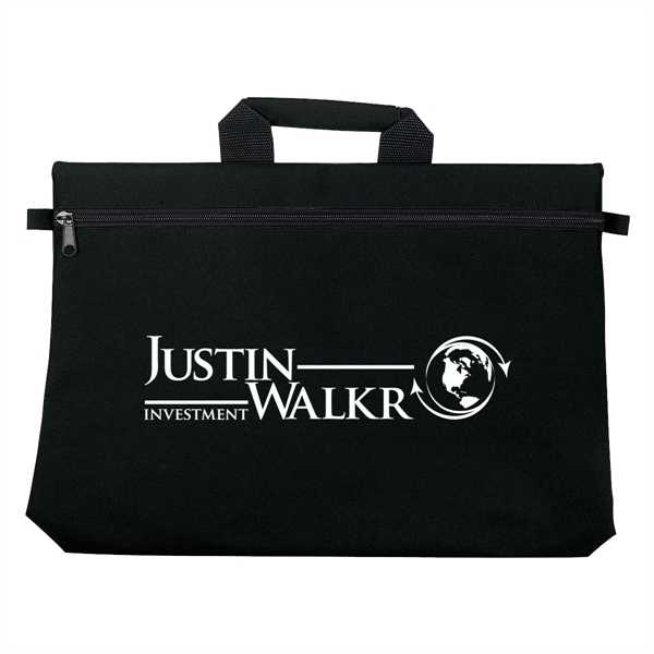 Document bag with padded handle, 600 denier polyester.... from ASI 61125 Hit Promotional Products / Hit®
