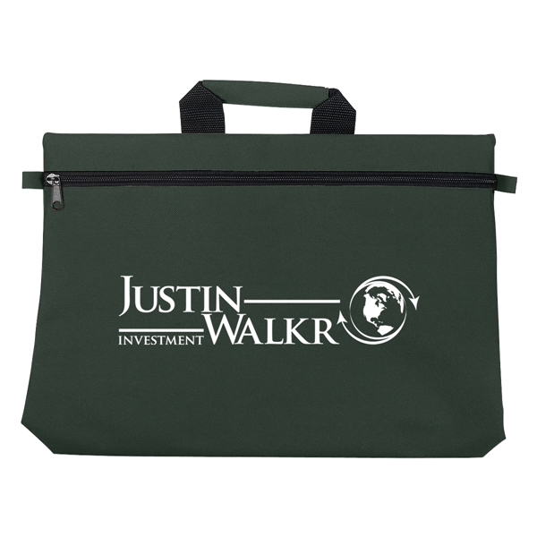 Document bag with padded handle, 600 denier polyester.... from ASI 61125 Hit Promotional Products / Hit®