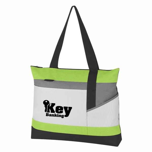 Advantage Tote Bag.  Made of 600 Denier Polyester.  Outside... from ASI 61125 Hit Promotional Products / Hit®