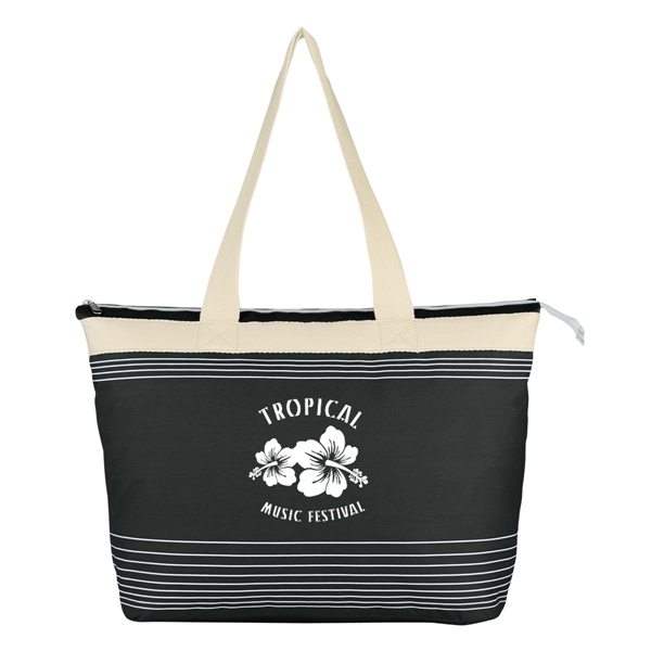 Marina Tote.  Made of 600 Denier Polyester.  Top Zippered... from ASI 61125 Hit Promotional Products / Hit®