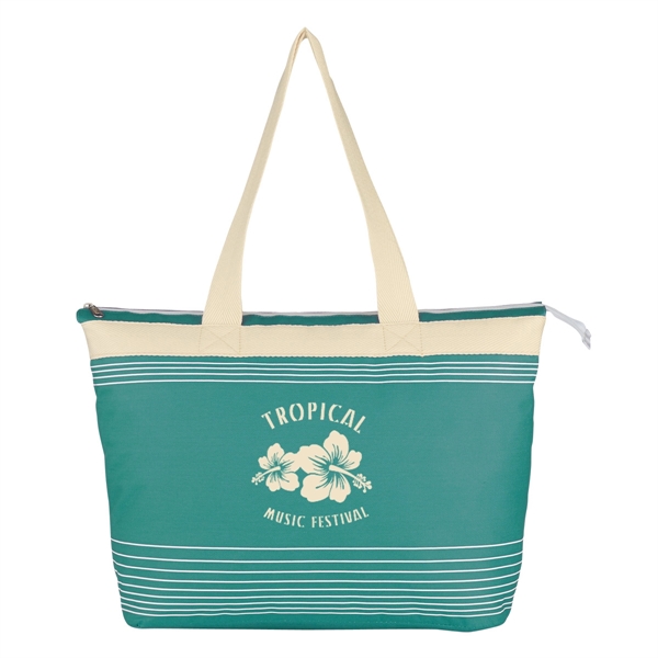 Marina Tote.  Made of 600 Denier Polyester.  Top Zippered... from ASI 61125 Hit Promotional Products / Hit®