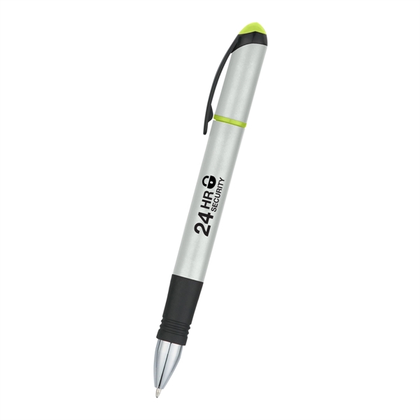 Ballpoint pen with yellow highlighter.... from ASI 61125 Hit Promotional Products / Hit®
