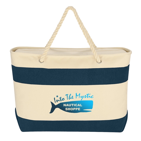 Large Cruising Tote with Rope Handles.  16 oz. Cotton Canvas.... from ASI 61125 Hit Promotional Products / Hit®