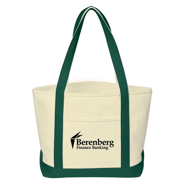 Heavy Cotton Canvas Boat Tote.  24 oz. Canvas.  Outside... from ASI 61125 Hit Promotional Products / Hit®