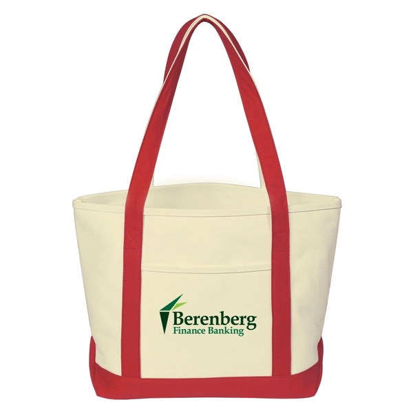 Heavy Cotton Canvas Boat Tote.  24 oz. Canvas.  Outside... from ASI 61125 Hit Promotional Products / Hit®