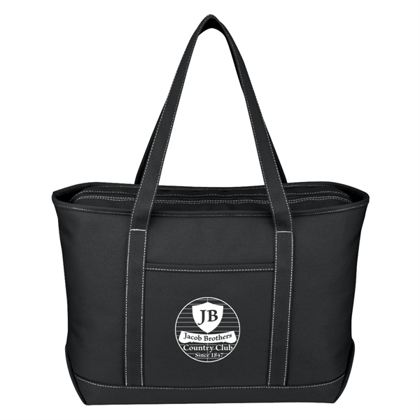 Large Cotton Canvas Yacht Tote.  24 oz. Canvas.  Outside... from ASI 61125 Hit Promotional Products / Hit®