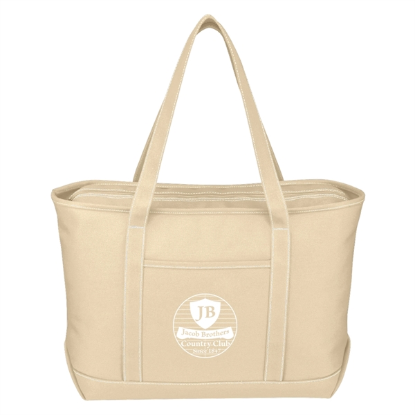 Large Cotton Canvas Yacht Tote.  24 oz. Canvas.  Outside... from ASI 61125 Hit Promotional Products / Hit®
