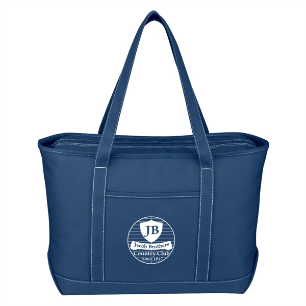 Large Cotton Canvas Yacht Tote.  24 oz. Canvas.  Outside... from ASI 61125 Hit Promotional Products / Hit®