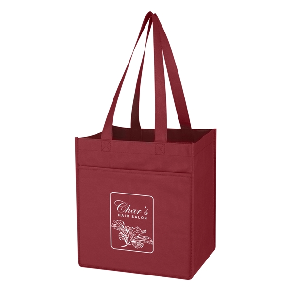 Non-Woven 6 Bottle Wine Tote.  Made of 80 Gram Non-Woven,... from ASI 61125 Hit Promotional Products / Hit®