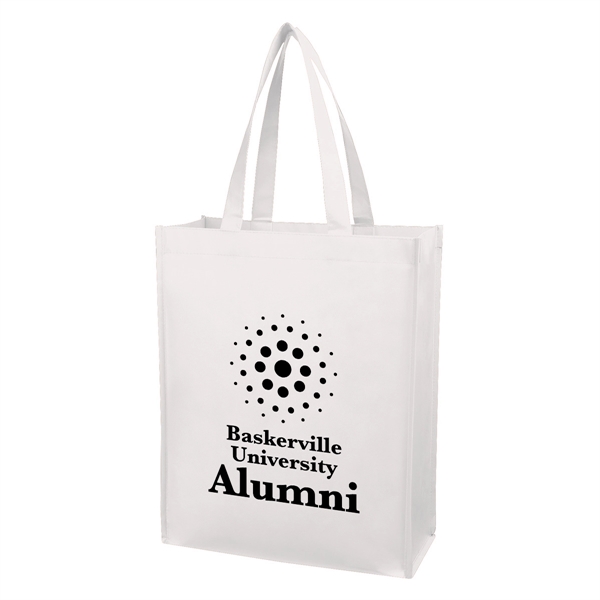 Matte Laminated Non-Woven Shopper Tote.  Made Of 80 Gram Laminated... from ASI 61125 Hit Promotional Products / Hit®