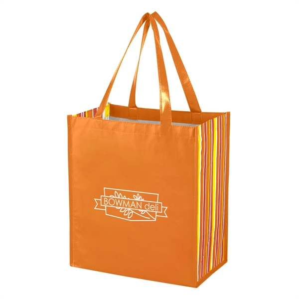Shiny Laminated Non-Woven Tropic Shopper Tote Bag.  Made Of 80... from ASI 61125 Hit Promotional Products / Hit®
