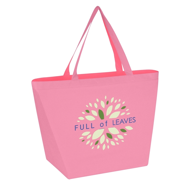 Non-Woven Budget Shopper Tote Bag.  Made of 80 Gram Non-Woven,... from ASI 61125 Hit Promotional Products / Hit®