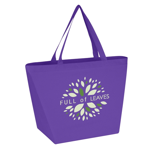 Non-Woven Budget Shopper Tote Bag.  Made of 80 Gram Non-Woven,... from ASI 61125 Hit Promotional Products / Hit®