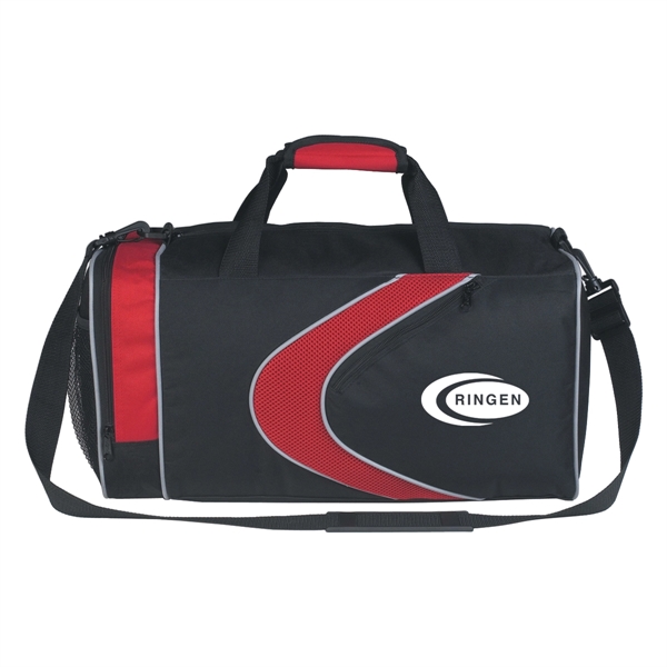 Sports duffel bag with top zippered compartment and shoulder strap.... from ASI 61125 Hit Promotional Products / Hit®