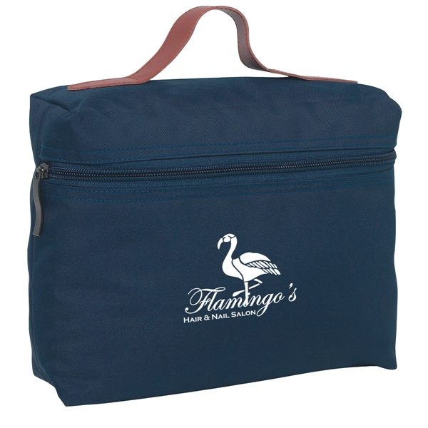Bag with zipper and leatherette handle, made of 300 Denier Polyester.... from ASI 61125 Hit Promotional Products / Hit®