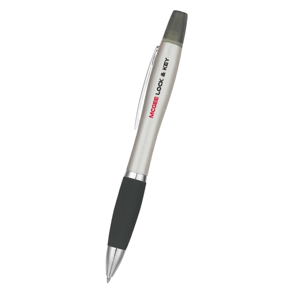Sleek design highlighter with ballpoint pen.... from ASI 61125 Hit Promotional Products / Hit®