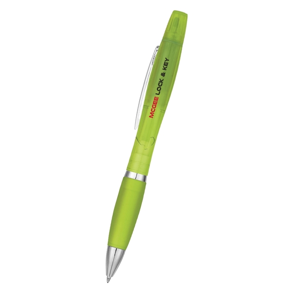 Sleek design highlighter with ballpoint pen.... from ASI 61125 Hit Promotional Products / Hit®