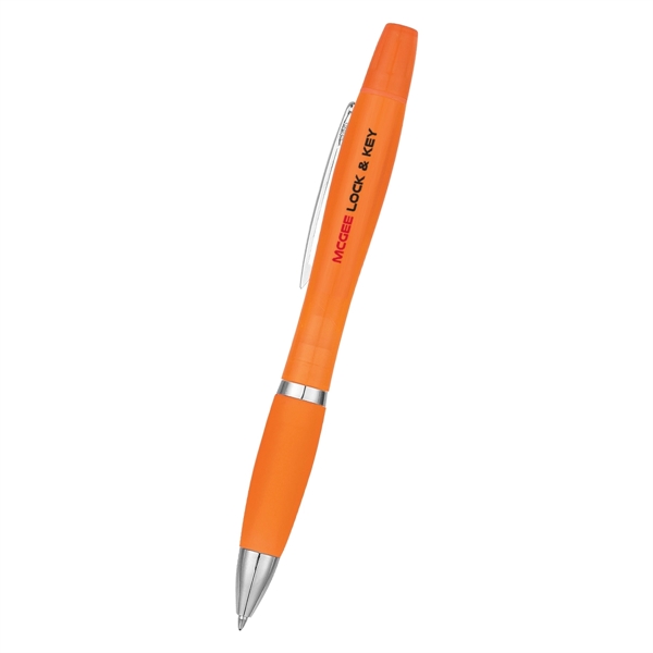 Sleek design highlighter with ballpoint pen.... from ASI 61125 Hit Promotional Products / Hit®