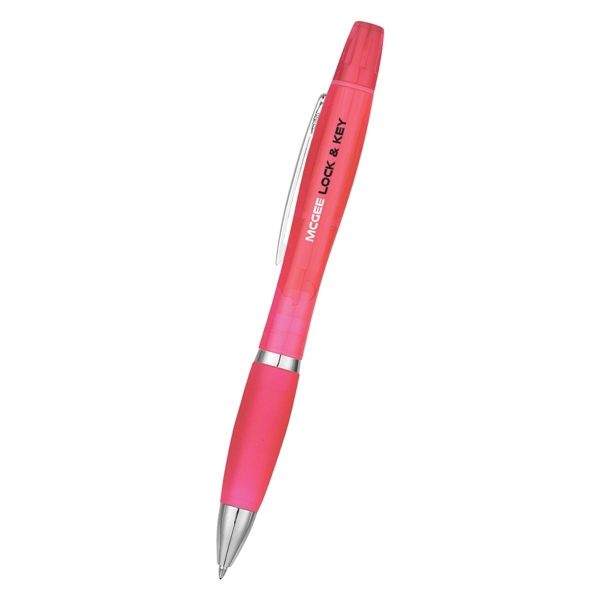 Sleek design highlighter with ballpoint pen.... from ASI 61125 Hit Promotional Products / Hit®