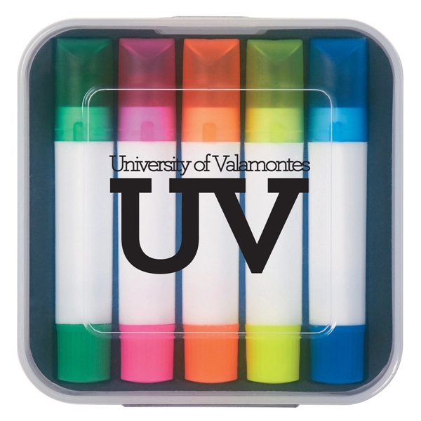 Set of 5 wax highlighters.... from ASI 61125 Hit Promotional Products / Hit®