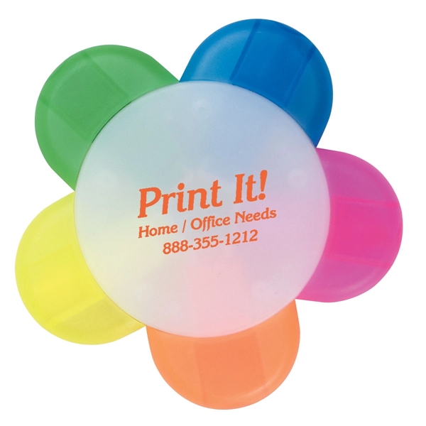 Five prong highlighter with 5 tips in one.... from ASI 61125 Hit Promotional Products / Hit®