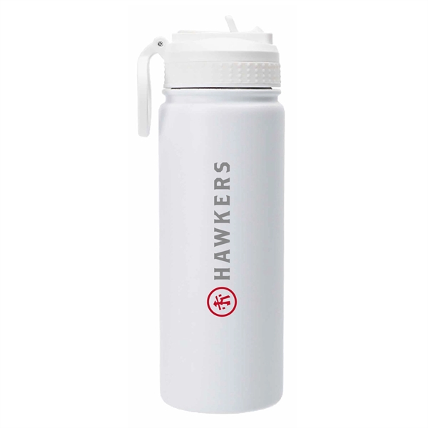 18 ounce stainless steel double-wall vacuum insulated water bottle with pull-up... from ASI 39820 Opusline (Benmex) / Opus Line