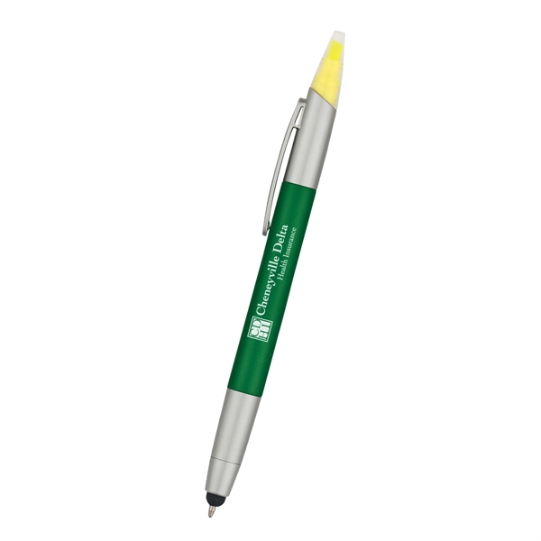 3-in-1 features a twist action pen, chisel tip highlighter and handy... from ASI 61125 Hit Promotional Products / Hit®