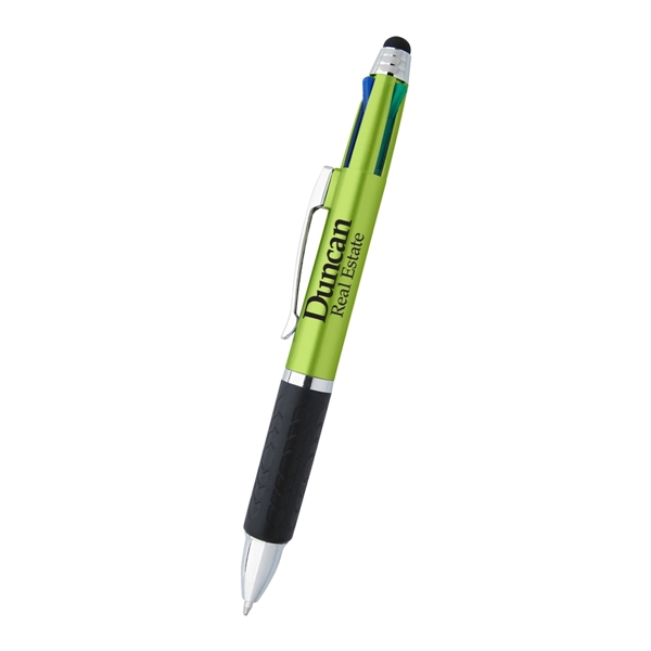 4 in 1 pen with stylus has 4 Ink colors and... from ASI 61125 Hit Promotional Products / Hit®
