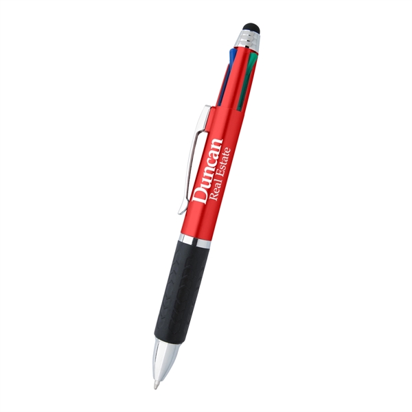 4 in 1 pen with stylus has 4 Ink colors and... from ASI 61125 Hit Promotional Products / Hit®