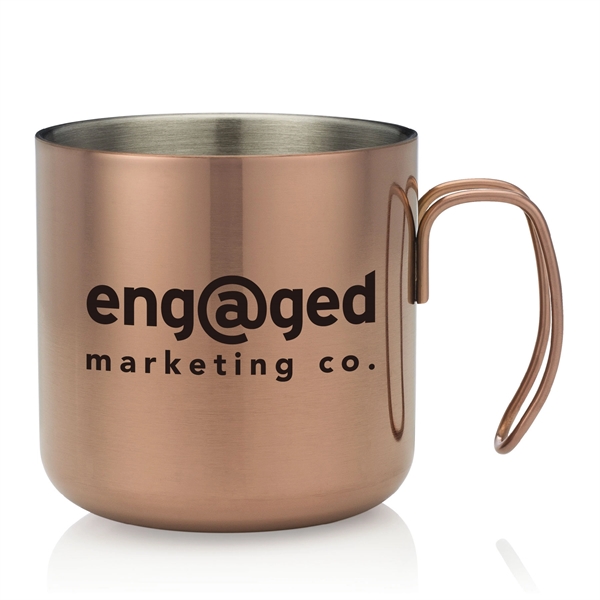 Double wall stainless steel camping mug with curved handle.... from ASI 39820 Opusline (Benmex) / Opus Line