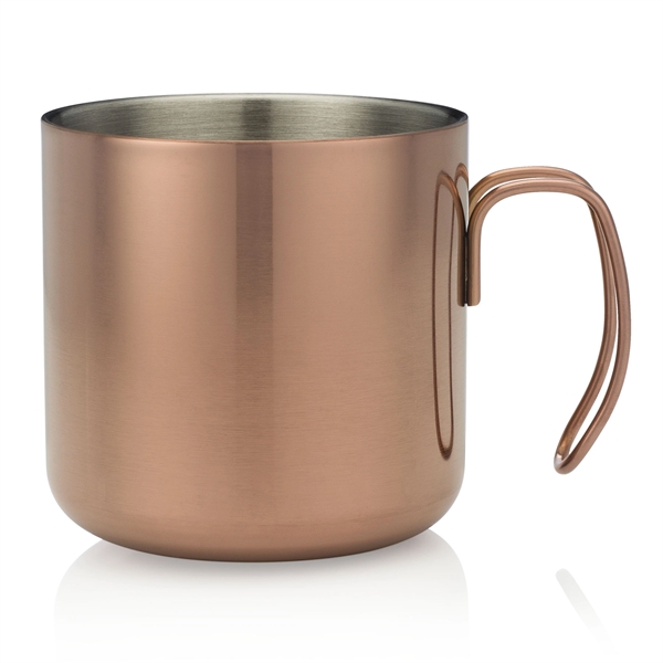 Double wall stainless steel camping mug with curved handle.... from ASI 39820 Opusline (Benmex) / Opus Line