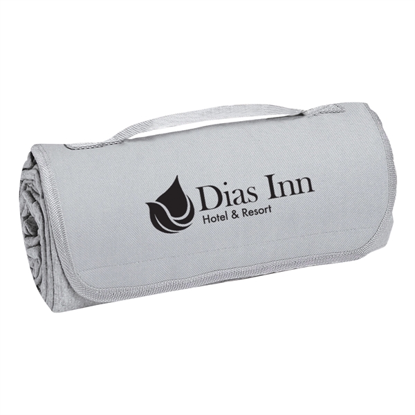 Large 48" x 53" polyester sweatshirt material blanket with fleece underside.... from ASI 61125 Hit Promotional Products / Hit®