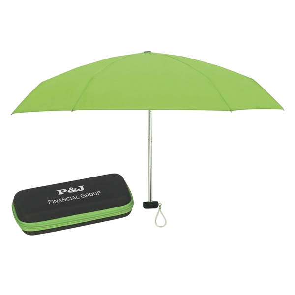 Folding travel umbrella with EVA case and metal shaft, 37" arc.... from ASI 61125 Hit Promotional Products / Hit®
