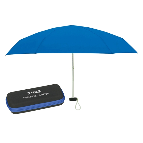 Folding travel umbrella with EVA case and metal shaft, 37" arc.... from ASI 61125 Hit Promotional Products / Hit®