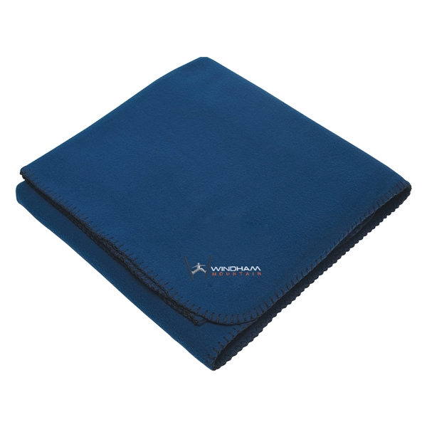 Fleece stadium blanket with whip stitch, made of 260 grams of... from ASI 61125 Hit Promotional Products / Hit®