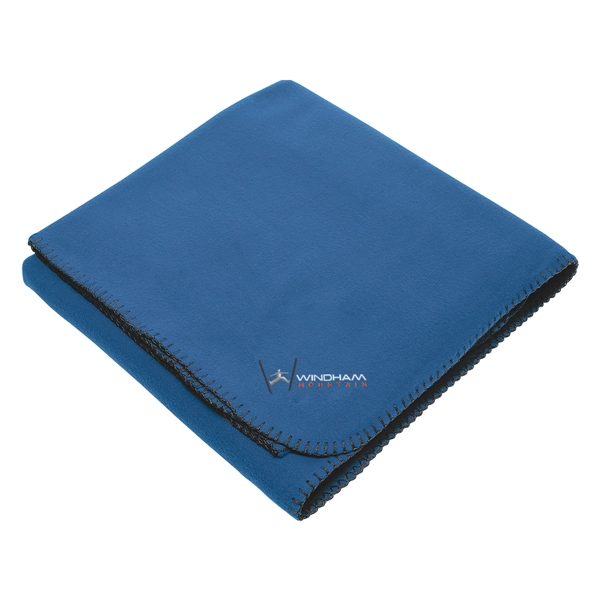 Fleece stadium blanket with whip stitch, made of 260 grams of... from ASI 61125 Hit Promotional Products / Hit®