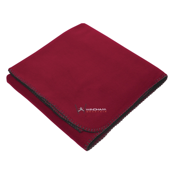 Fleece stadium blanket with whip stitch, made of 260 grams of... from ASI 61125 Hit Promotional Products / Hit®