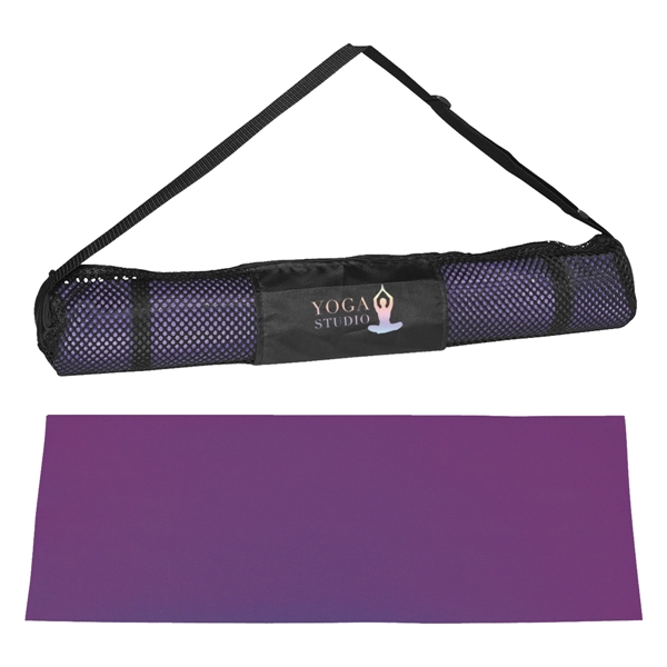 Yoga mat and carrying case, offers excellent traction.... from ASI 61125 Hit Promotional Products / Hit®