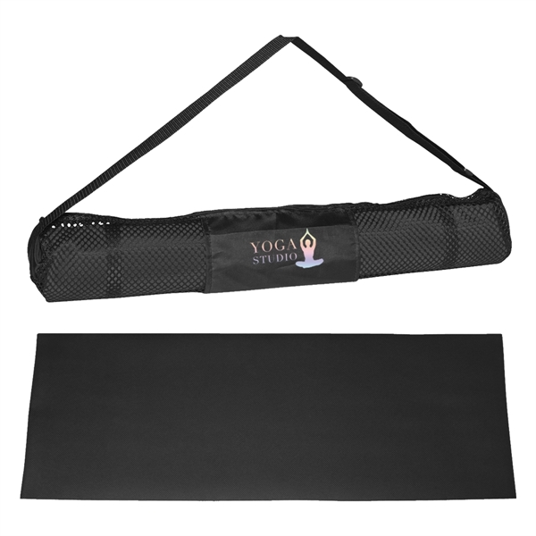 Yoga mat and carrying case, offers excellent traction.... from ASI 61125 Hit Promotional Products / Hit®