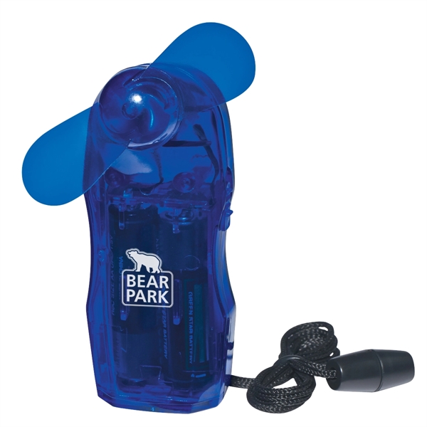 Mini fan with breakaway neck cord attachment.... from ASI 61125 Hit Promotional Products / Hit®