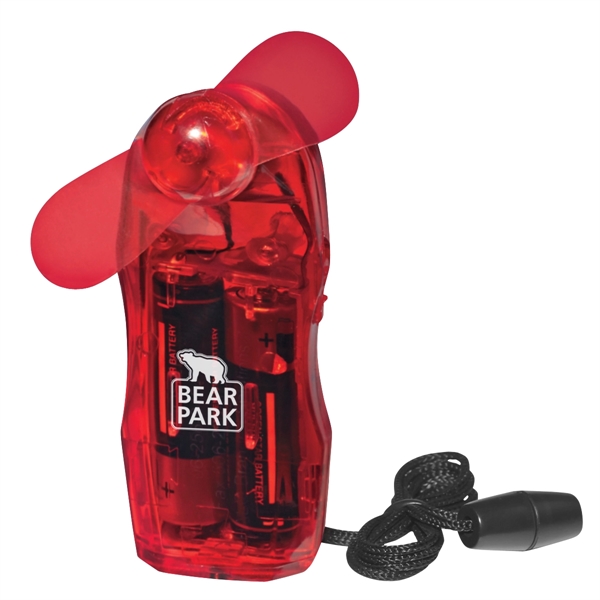 Mini fan with breakaway neck cord attachment.... from ASI 61125 Hit Promotional Products / Hit®