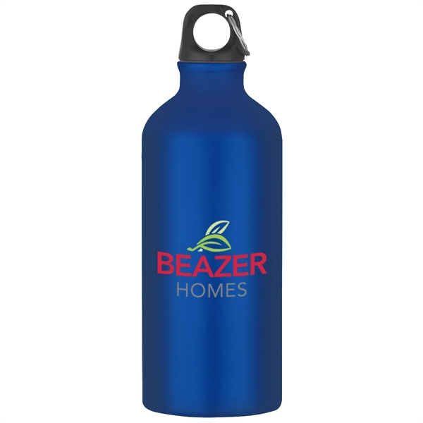 20 oz. Aluminum bike bottle with split ring and black lid.... from ASI 61125 Hit Promotional Products / Hit®