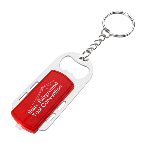 Bottle opener key light with split ring attachment.... from ASI 61125 Hit Promotional Products / Hit®