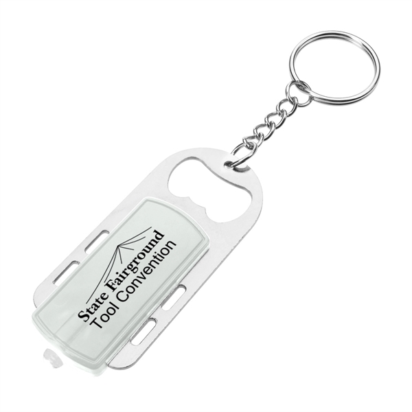 Bottle opener key light with split ring attachment.... from ASI 61125 Hit Promotional Products / Hit®