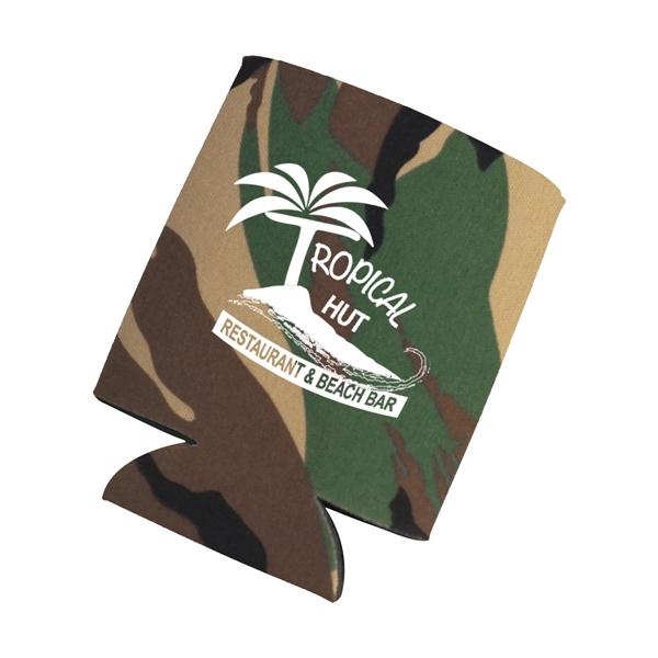 Beverage holder made of laminated open cell foam, folds flat.... from ASI 61125 Hit Promotional Products