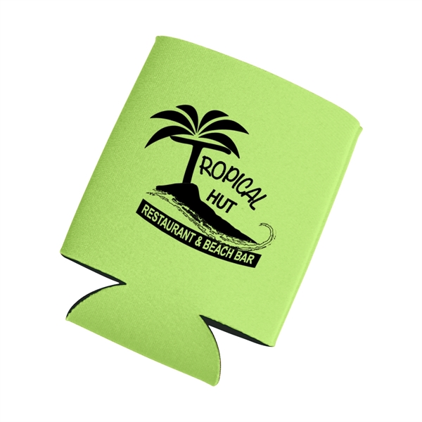 Beverage holder made of laminated open cell foam, folds flat.... from ASI 61125 Hit Promotional Products