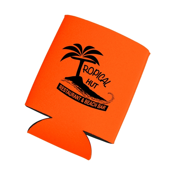 Beverage holder made of laminated open cell foam, folds flat.... from ASI 61125 Hit Promotional Products