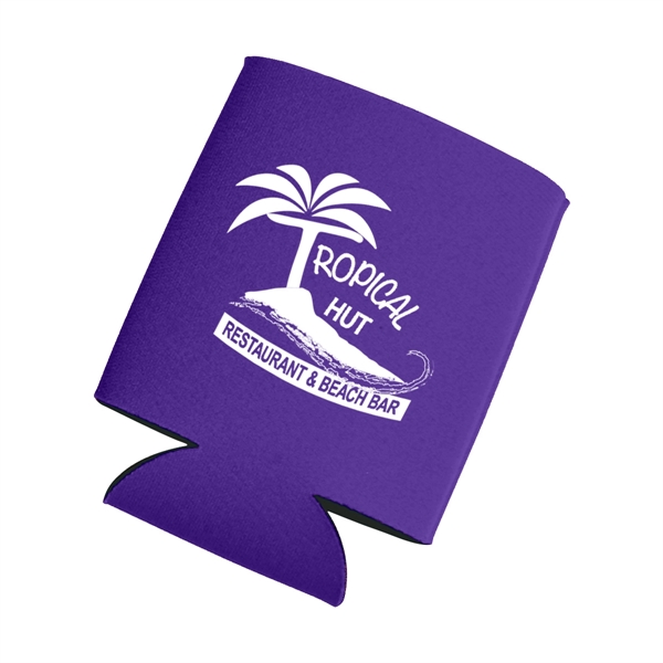 Beverage holder made of laminated open cell foam, folds flat.... from ASI 61125 Hit Promotional Products