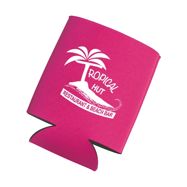 Beverage holder made of laminated open cell foam, folds flat.... from ASI 61125 Hit Promotional Products